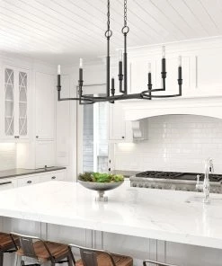 Golden Lighting American Farmhouse Ellyn Linear Pendant