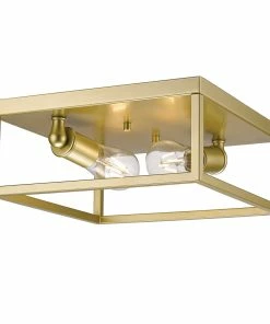 Golden Lighting Wesson Flush Mount American Farmhouse