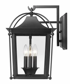 Golden Lighting Brigham Large Wall Sconce - Outdoor American Farmhouse