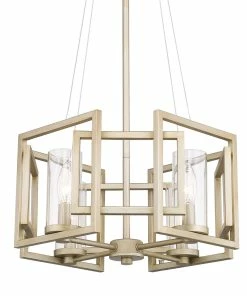 Golden Lighting American Farmhouse Marco 4 Light Pendant