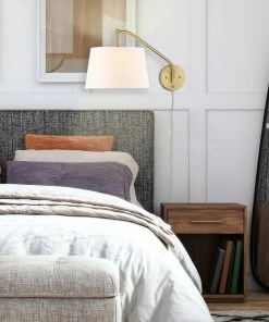 Golden Lighting Ryleigh 1 Light Articulating Wall Sconce American Farmhouse