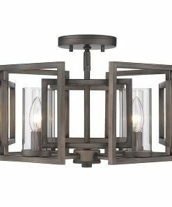 Golden Lighting Marco Flush Mount American Farmhouse