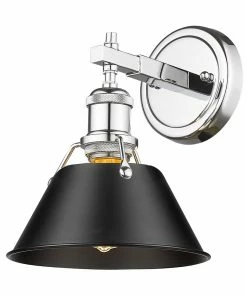 Golden Lighting Orwell 1 Light Bath Vanity American Farmhouse