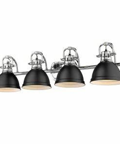 Golden Lighting Duncan 4 Light Bath Vanity American Farmhouse