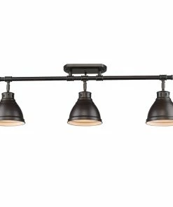 Outlet 😍 Golden Lighting American Farmhouse Duncan Semi-Flush - Track Light ⌛ 25 Golden Lighting American Farmhouse Duncan Semi-Flush - Track Light