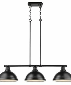 Golden Lighting Duncan 3 Light Linear Pendant