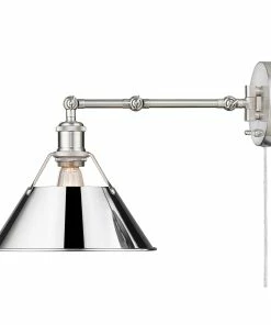 Golden Lighting Transitional Looks Orwell 1 Light Articulating Wall Sconce