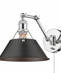 Golden Lighting Transitional Looks Orwell 1 Light Articulating Wall Sconce