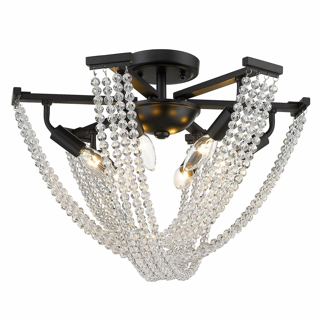 Cheapest ๐ Golden Lighting American Farmhouse Samba 6 Light Semi-Flush - Closeout ๐ 11 Golden Lighting American Farmhouse Samba 6 Light Semi-Flush - Closeout