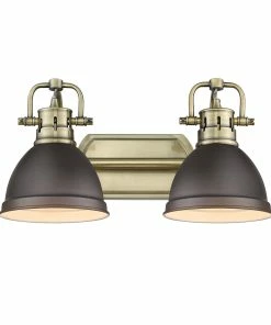 New ✨ Golden Lighting Duncan 2 Light Bath Vanity 👍 142 Golden Lighting Duncan 2 Light Bath Vanity