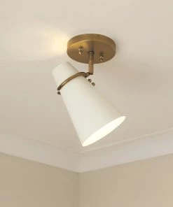 Golden Lighting Reeva 1 Light Semi-Flush