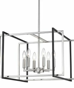 Discount ๐ Golden Lighting Tribeca 6 Light Chandelier - Closeout American Farmhouse ๐ฅฐ 11 Golden Lighting Tribeca 6 Light Chandelier - Closeout American Farmhouse