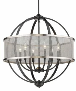 Best Pirce ๐งจ Golden Lighting American Farmhouse Colson 6 Light Chandelier โค๏ธ 35 Golden Lighting American Farmhouse Colson 6 Light Chandelier