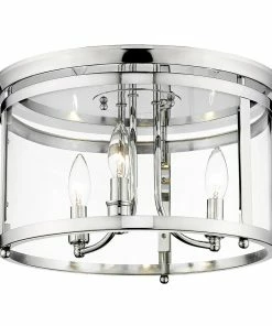 Golden Lighting Payton Flush Mount American Farmhouse