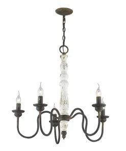 Golden Lighting Astoria 5 Light Chandelier - Closeout American Farmhouse