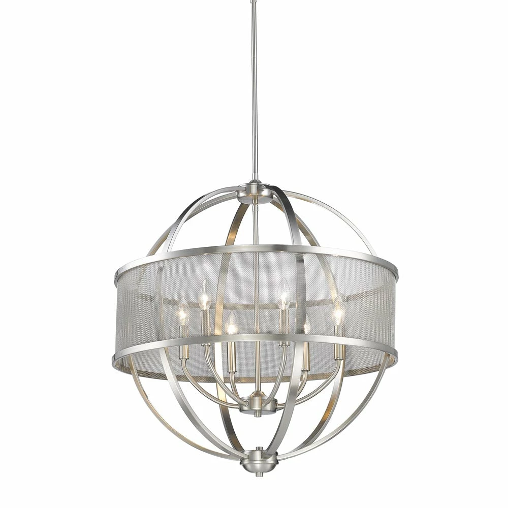 Best Pirce ๐งจ Golden Lighting American Farmhouse Colson 6 Light Chandelier โค๏ธ 25 Golden Lighting American Farmhouse Colson 6 Light Chandelier