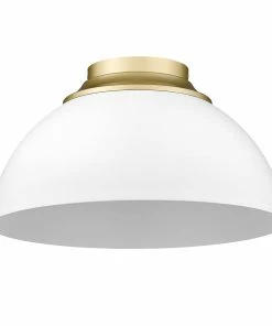 Golden Lighting Zoey Flush Mount American Farmhouse