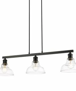 Golden Lighting Carver 3 Light Semi-Flush American Farmhouse