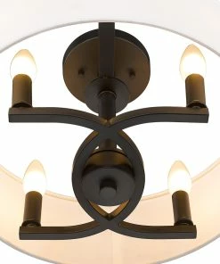 Golden Lighting Eliana 4 Light Semi-Flush