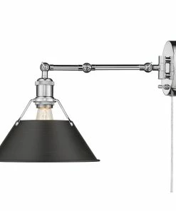 Golden Lighting Transitional Looks Orwell 1 Light Articulating Wall Sconce