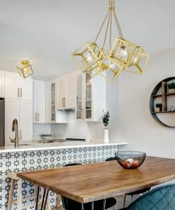 Golden Lighting American Farmhouse Cassio 5 Light Pendant