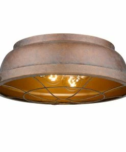 Golden Lighting American Farmhouse Bartlett Flush Mount