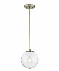 Golden Lighting Dixon Small Pendant With Rod - Closeout