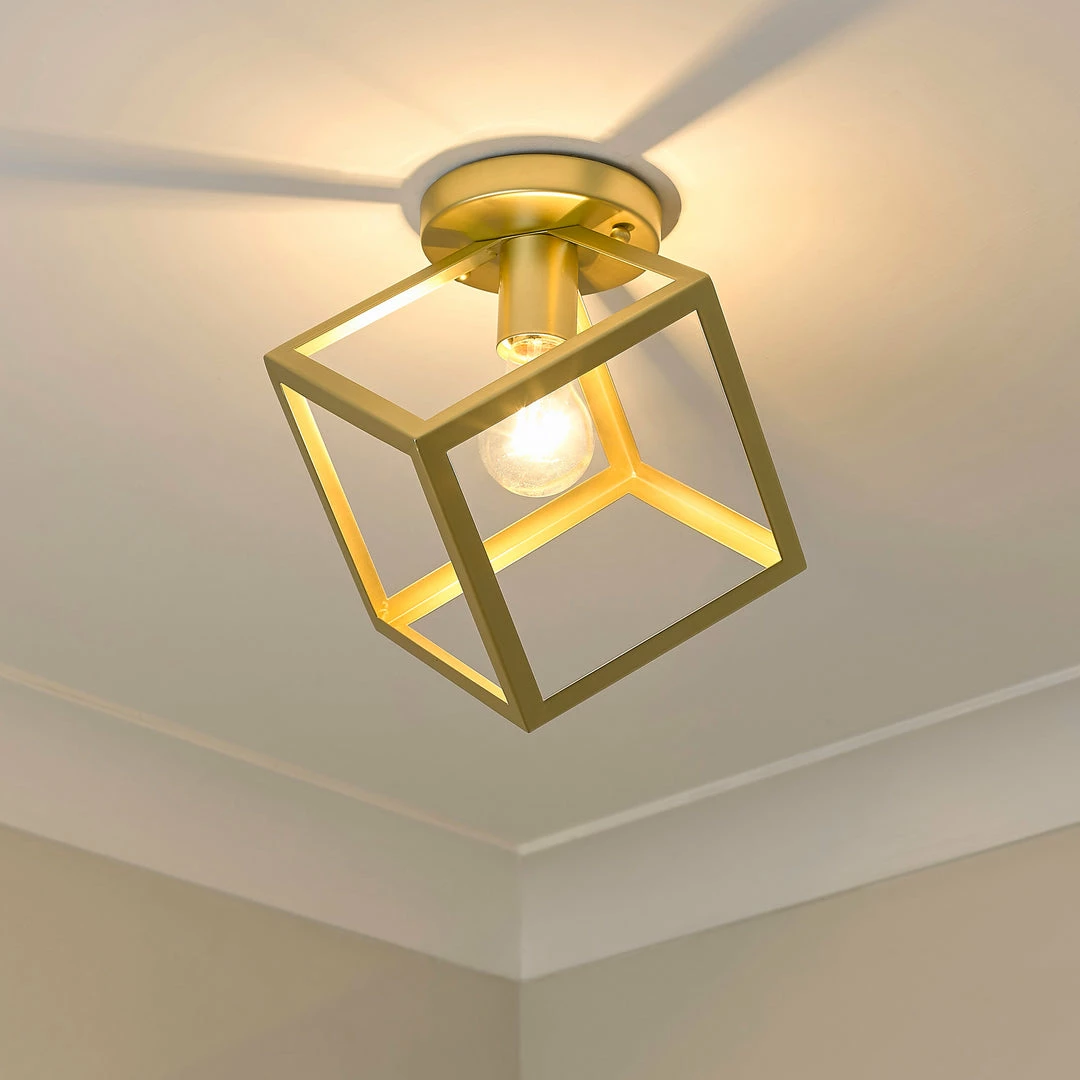 Budget โ๏ธ Golden Lighting Cassio Flush Mount American Farmhouse ๐ 10 Golden Lighting Cassio Flush Mount American Farmhouse