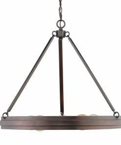 Golden Lighting American Farmhouse Drew Chandelier