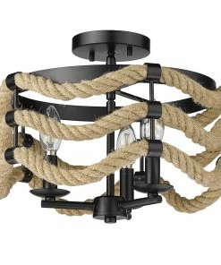 Golden Lighting Marissa 3 Light Semi-Flush