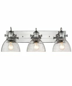 Golden Lighting Hines 3 Light Bath Vanity American Farmhouse