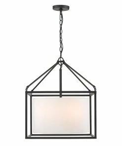 Golden Lighting American Farmhouse Manhattan 5 Light Chandelier